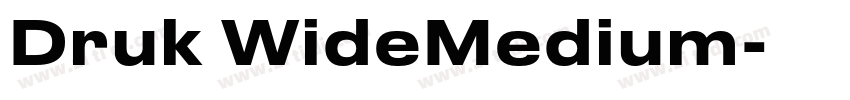 Druk WideMedium字体转换